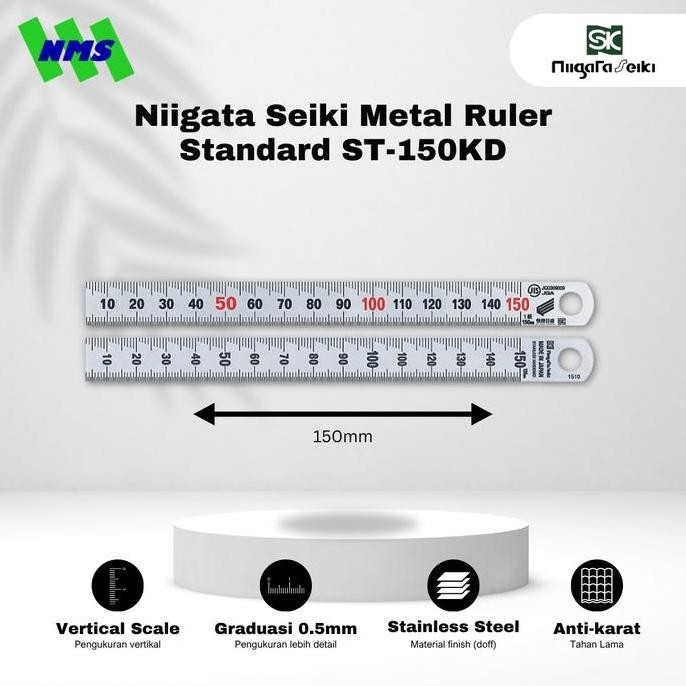 

new !!! Niigata Seiki Metal Ruler Standard ST-150KD