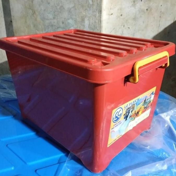 new  Box Container 95 Liter Roda Sinplas Kualitas Shinpo Ezy Rak Kontainer