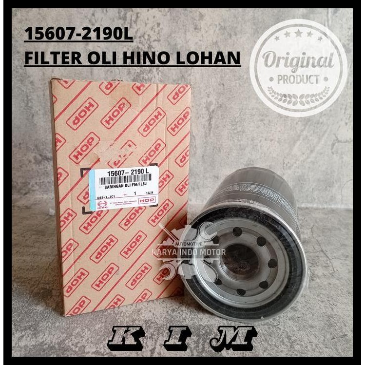 HOT DEAL OIL FILTER / FILTER OLI MESIN ( HINO LOHAN TI & CHAMBER ) 15607-2190L 