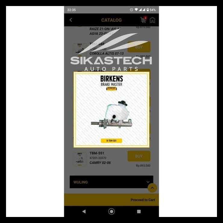 BEST DEAL 47201-33390 BRAKE MASTER CYLINDER SUB-ASSY / MASTER REM PUSAT ATAS TOYOTA 2AZFE CAMRY ACV3