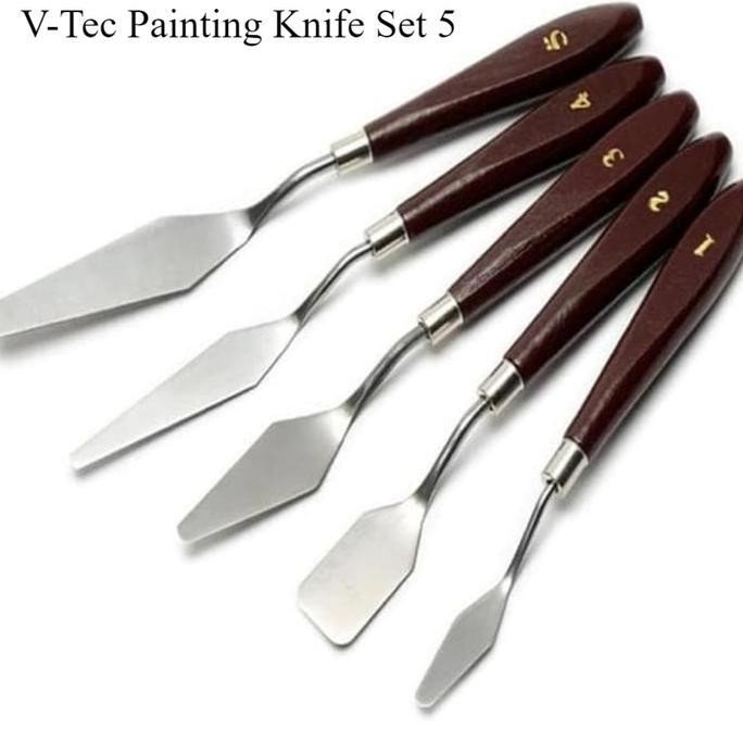 

Pisau Palet V-Tec Painting Knife Set Isi 5 Pcs Vt-005