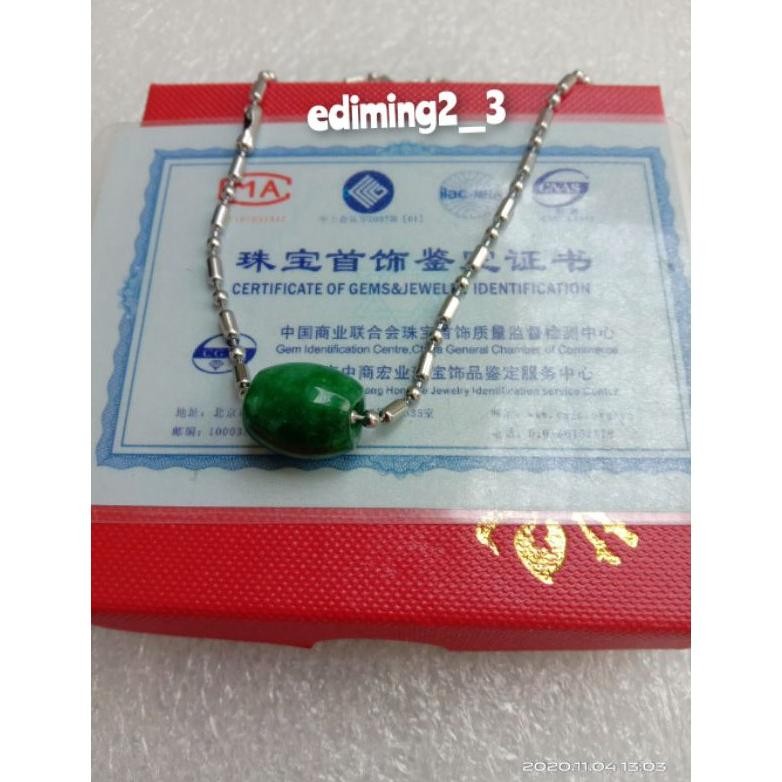 KALUNG GIOK ASLI TIONGKOK RANTAI MCI PRIA DAN WANITA BERSERTIFIKAT DiM