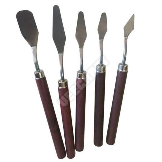 

Pisau Lukis Set 5 Pcs / Palette Scraper Spatula Knifes /Painting Knife