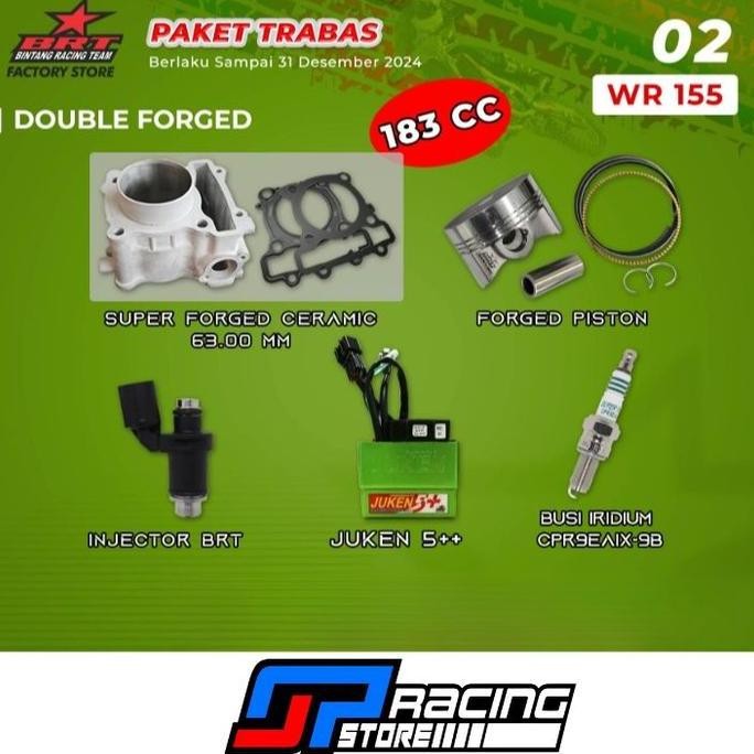 BRT Paket Bore UP WR 155-Block Ceramic-Piston-Juken-Injector-Noken AS