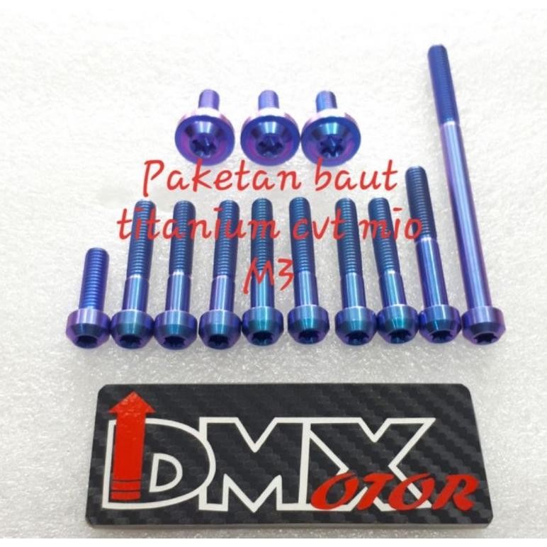 PAKETAN BAUT CVT YAMAHA MIO M3 SOUL GT 125 MIO Z TITANIUM GRADE 5