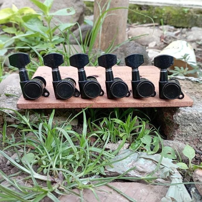 DRYER GITAR JACKSON LOCKING TUNER 6 IN LINE STERLING IBANEZ ESP LTD ORIGINAL DAN TERPERCAYA