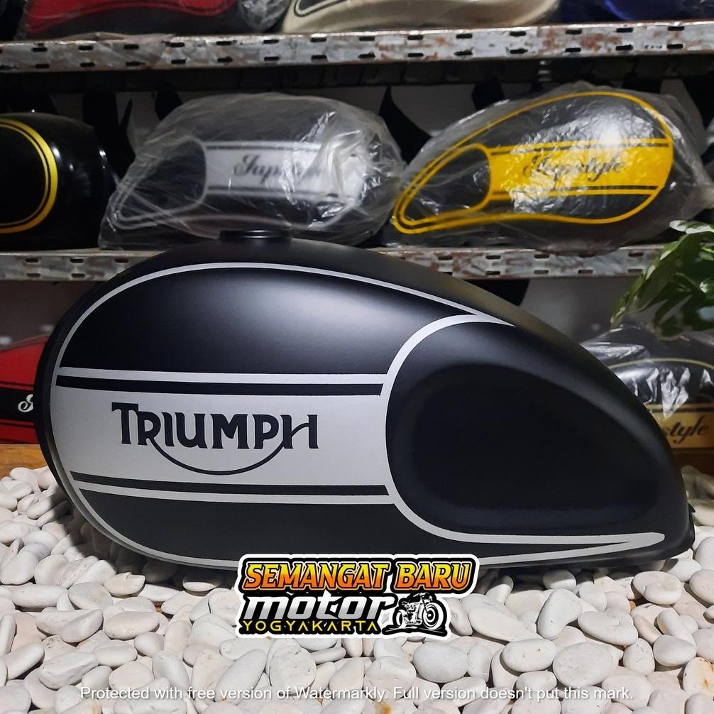 TANGKI TRIUMPH PREMIUM POLOS custom MOTOR Megapro Primus MEGAPRO SCOIO THUNDER TER TENK TANK TENKI T