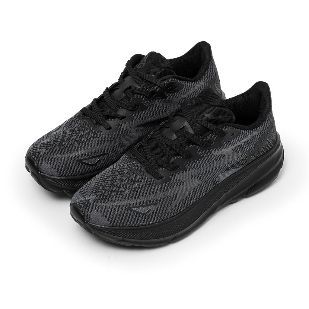 Heiden Heritage [Hrtg] - Stryde 1 - Full Black - Sepatu Sport Running Sekolah Casual Style Lari Pria