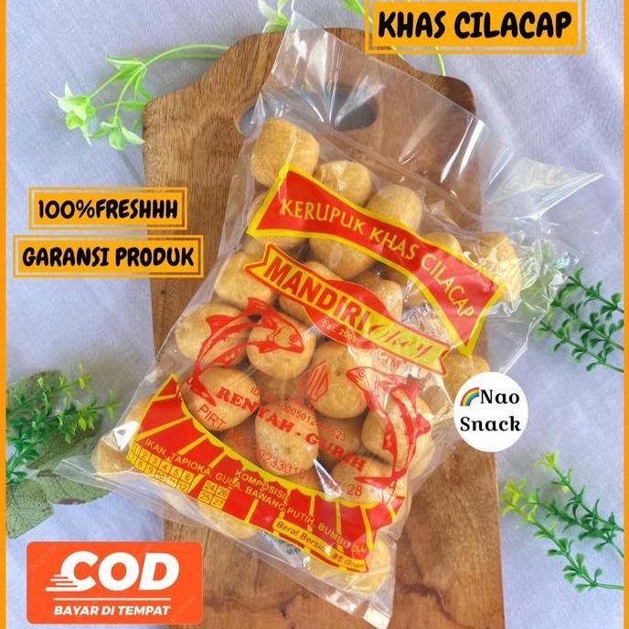 

Kerupuk Ikan Tengiri Khas Cilacap - Makanan Snack Cemilan - Merah, Food, Pedas - Keripik Krupuk Murah Kripik
