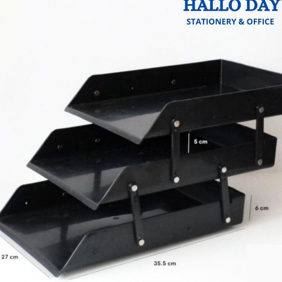 

Hd Rak 3 Susunlaci Dokumenrak Organizerrak Kertas Mejapenyimpanan Dokumenelevatet Tray