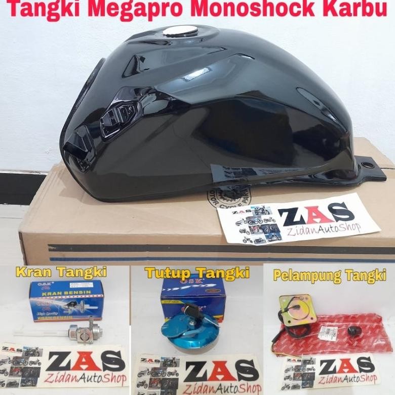 Tangki Megapro monoshock BARU rna hitam Tengki Motor Mega Pro Mono Shock Murah Aksesoris Motor