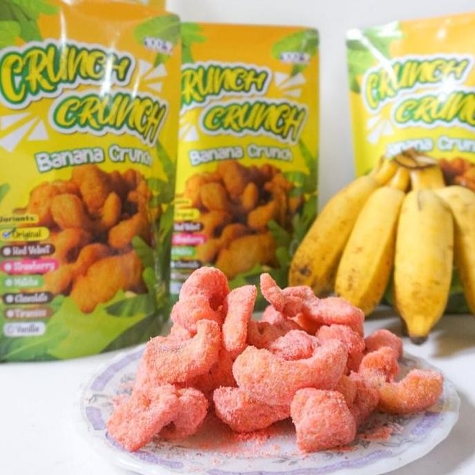 

Banan Crunch/ Crunchy Banana 100 Gram Cemilan Makanan Organik Bebas Gula Rendah Lemak Alami Keripik Snack Food