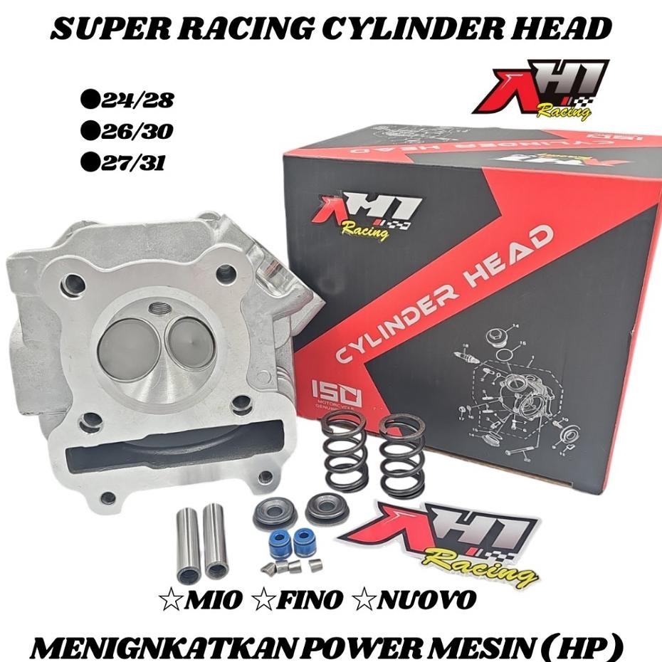 Cylinder Head Racing Kop Mio Sporty Mio Soul Karbu 24/28 26/20 27/31