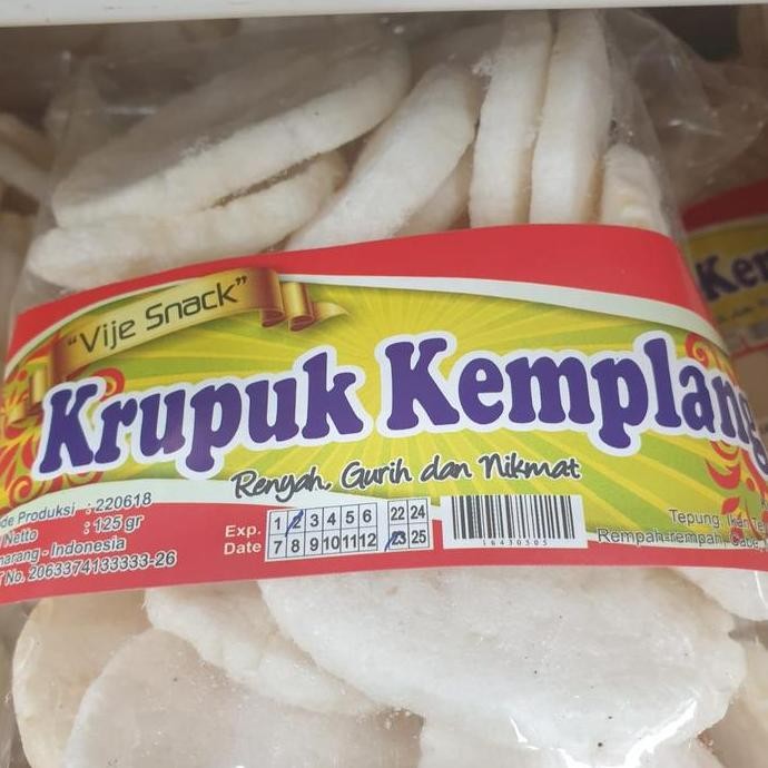 

Krupuk Kemplang Vije Snack 125Gr Kerupuk Cemilan Makanan Ringan Camila