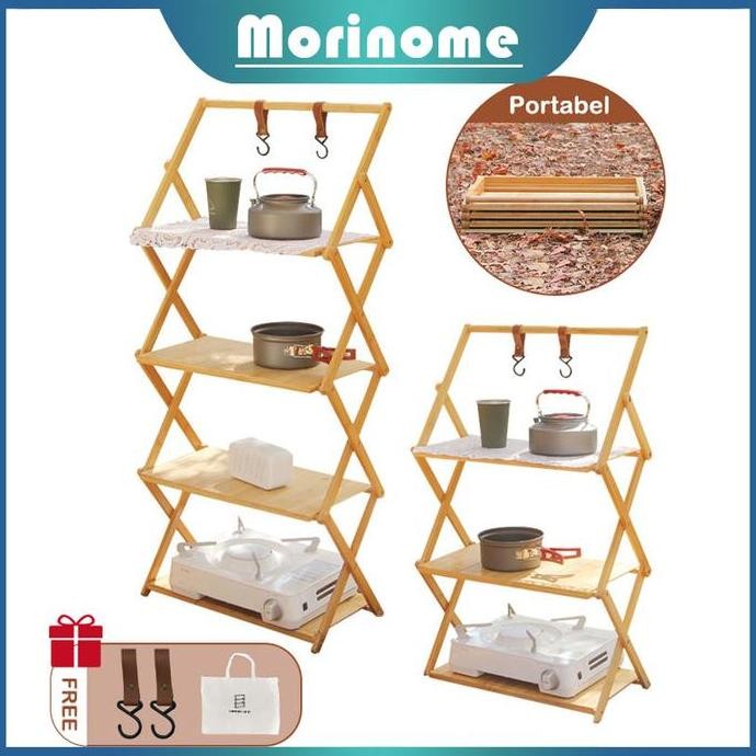 Rak lipat luar penyimpanan Camping Picnic ruangan Rak Lipat Meja KM