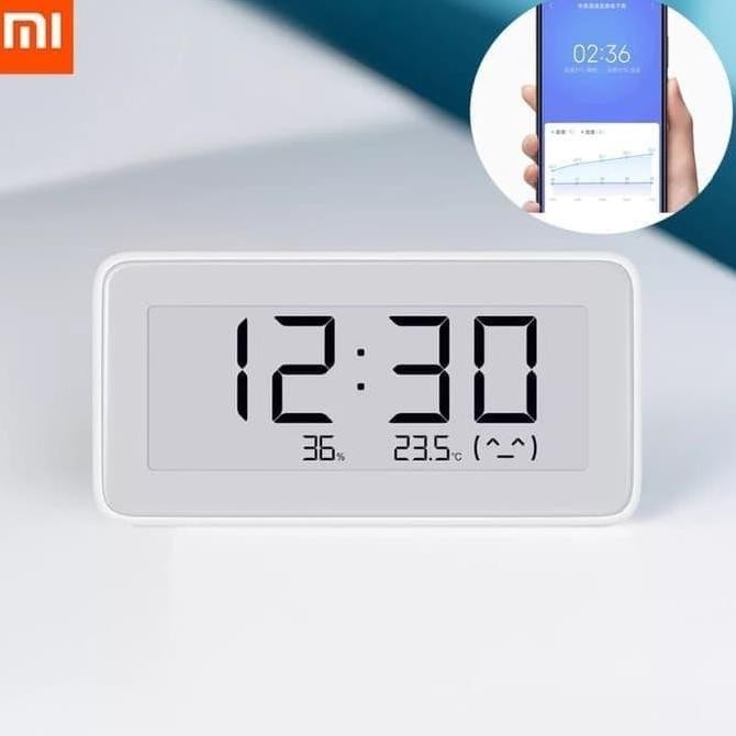 

Mi Mijia Tabletop Clock Humidity and Temperature Jam meja Jam Dinding Smart App TL