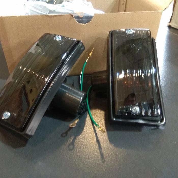 Lampu Sein Sign Sen Vespa Px Excel Black Smoke Original Dan Terpercaya