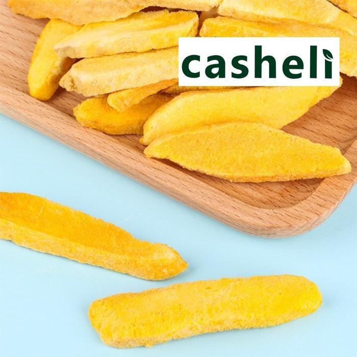 

Casheli Mango Crispy Freeze-Dried Mango Camilan Snack Food Mangga Crispy Kering Manis Snacks Jajan Viral Cemilan Keripik