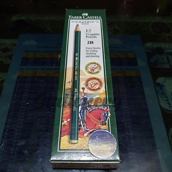 

Pensil 2b faber castell 1pak isi 12pc