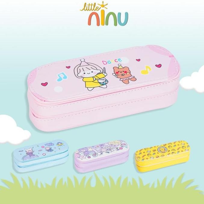 

Kotak Pensil Karakter Kartun 2 Tingkat LITTLE NINU Pencil Case