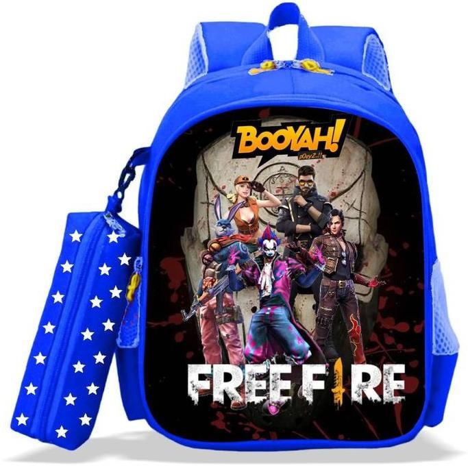 

Tas Ransel Sekolah Anak Laki-Laki TK SD - Karakter Free Fire + Bonus Kotak Pensil