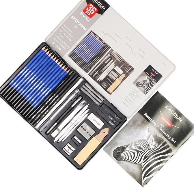 

Set Pensil Gambar 36 PCS dengan Box Kaleng - Drawing Sketch Pencil Set Lengkap