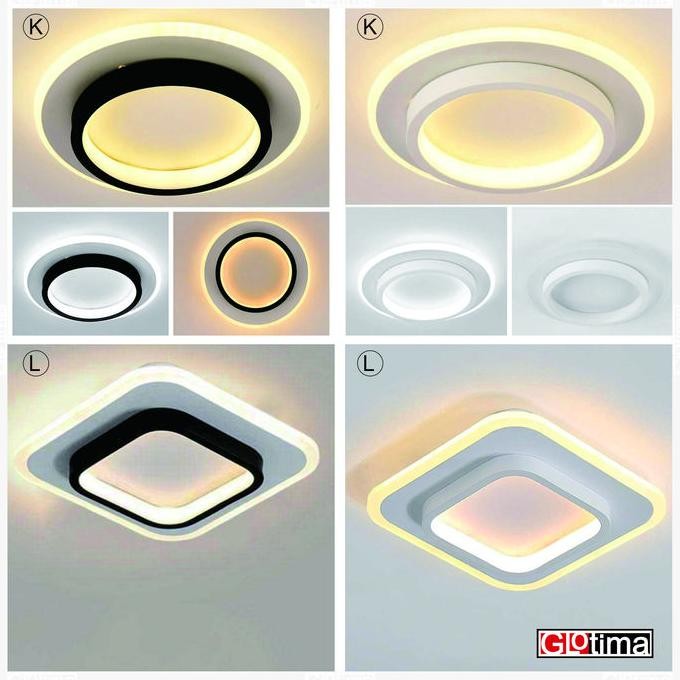 Lampu Plafon Plafond Gantung Hias LED Modern Ceiling Light 3 Warna