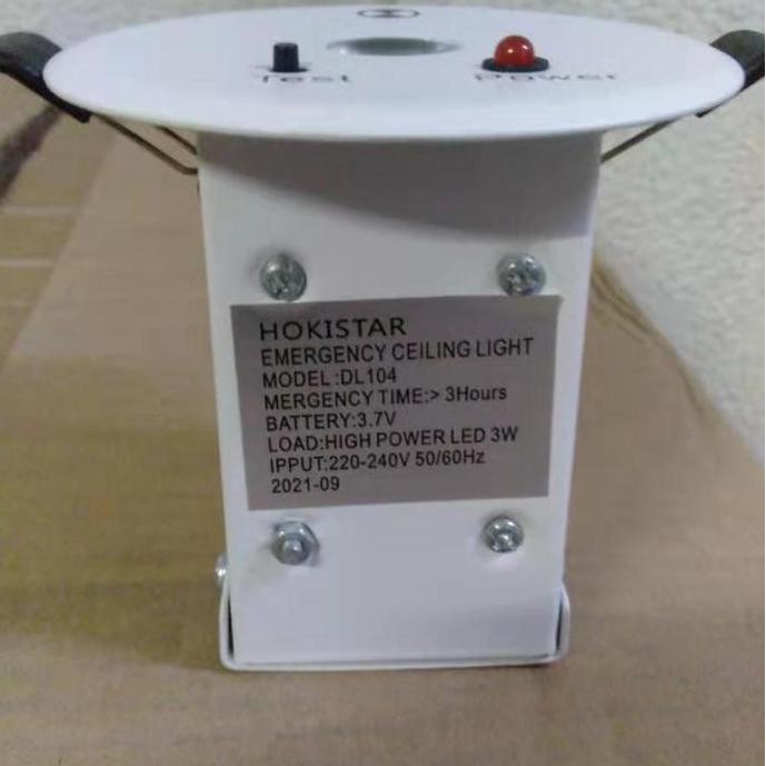 lampu emergency hokistar downlight 3 watt
