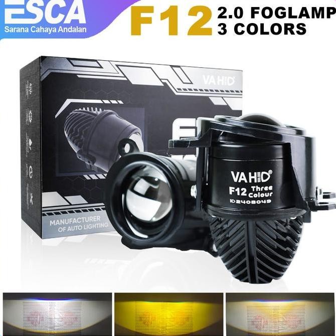 F12 - 2.0" Foglamp LED Projector Vahid F12 1 Warna & 3 Warna Untuk Mobil Toyota Honda Dengan Lampu F