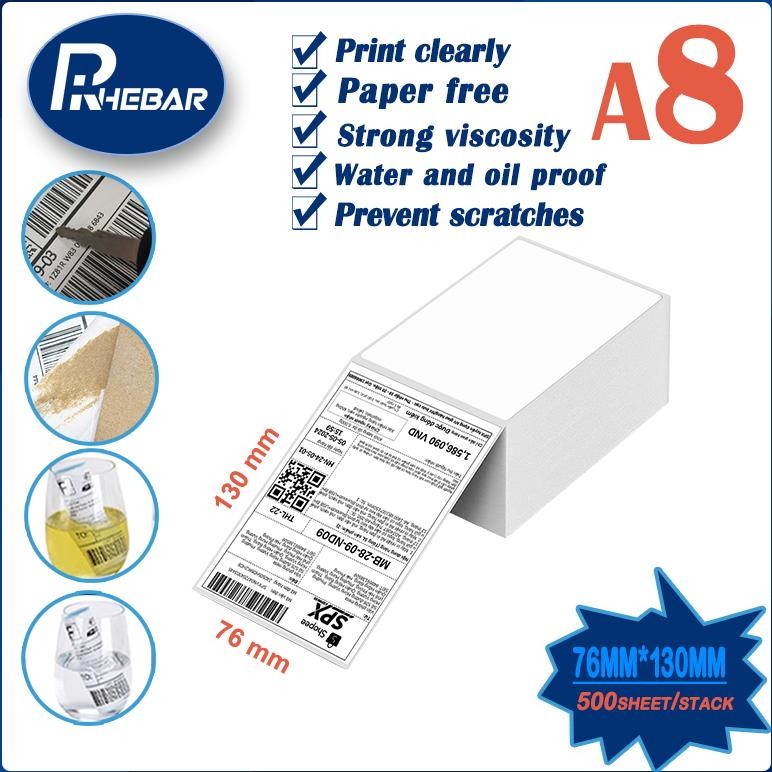 

Label Resi Termal 76x130mm 100x150mm 80x60mm Stiker Kode Batang RHEBAR