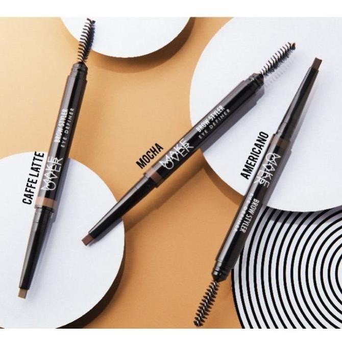 

Make Over Eyebrow Styler Eye Definer Pensil Alis Coklat Original