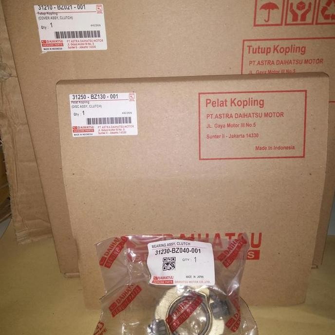 plat kopling set granmax.rush.terios.luxios asli orinal.1. cc