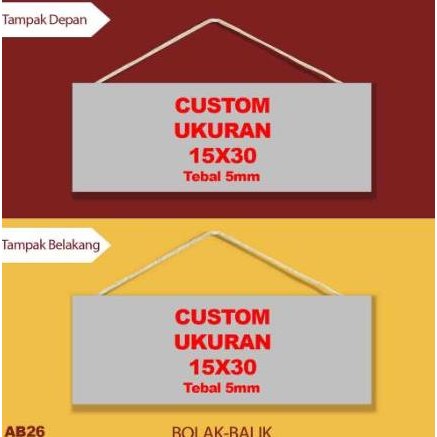 

! Sign Board Papan Petunjuk Custom Request Ukuran Berkualitas New Stok