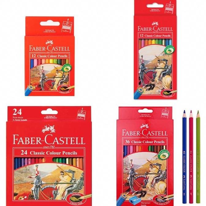 

Pensil Warna FABER CASTELL 12/24/36/48 Warna Alat Mewarnai Anak & Dewasa