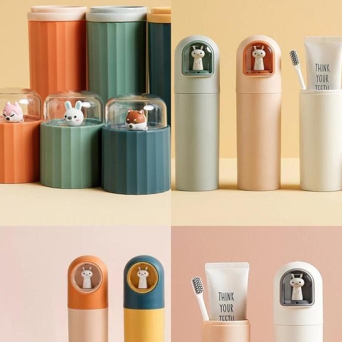 

Tempat Sikat Gigi Odol Multifungsi Tempat Pensil Travel Serbaguna Organizer Portable