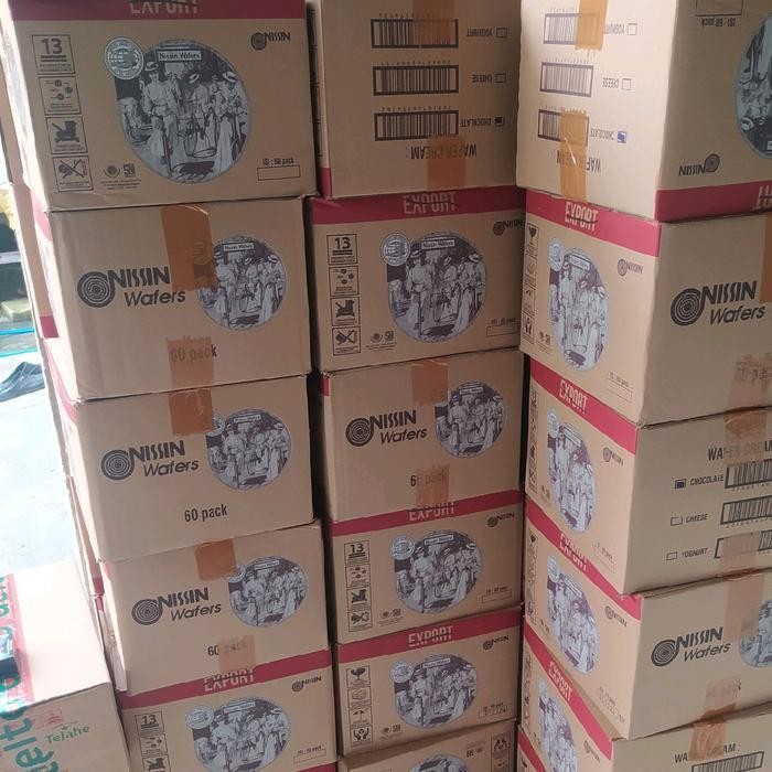 

Rkm Wafers Nissin 1 Karton Isi 60 Pcs - Food Wafers Chocolate Atau Keju Cheese - Cemilan Wafer Makanan Snack