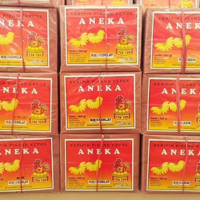 

Rkm Keripik Pisang Coklat Aneka Sari Rasa Lampung Yenyen Box Besar 900G