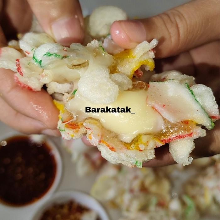 

Rkm Cemilan Cipuk Isi Mozarella Dengan Chili Oil 10 Pcs - Food Makanan Kerupuk