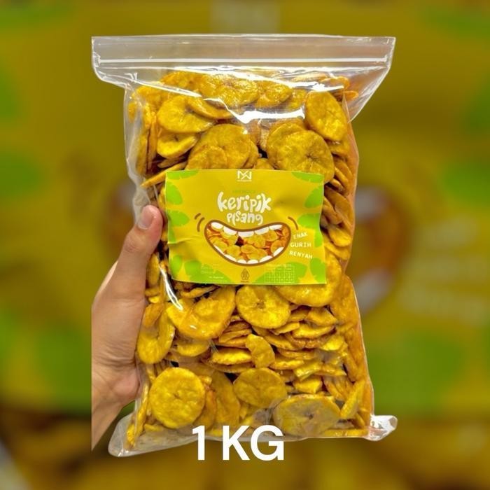 

Rkm 1Kg Kripik Pisang Koin Manis Madu 1 Kilo | Snack Keripik Cemilan