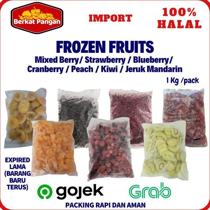 

RKM Frozen Fruits Mixed Berry / Strawberry / Blueberry / Cranberry 1 Kg
