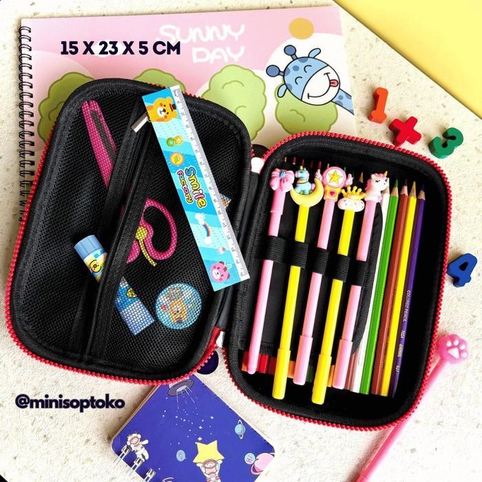 

EMS Tempat Pensil Kotak Pensil Smiggle 3D Hardcase Marvel Karakter Anak