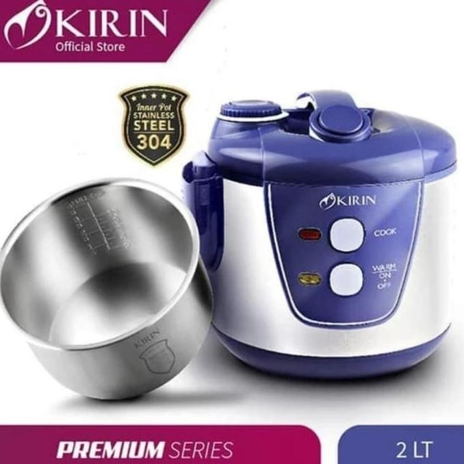 Magic Com Kirin KRC-389 2 Liter Panci Stainless