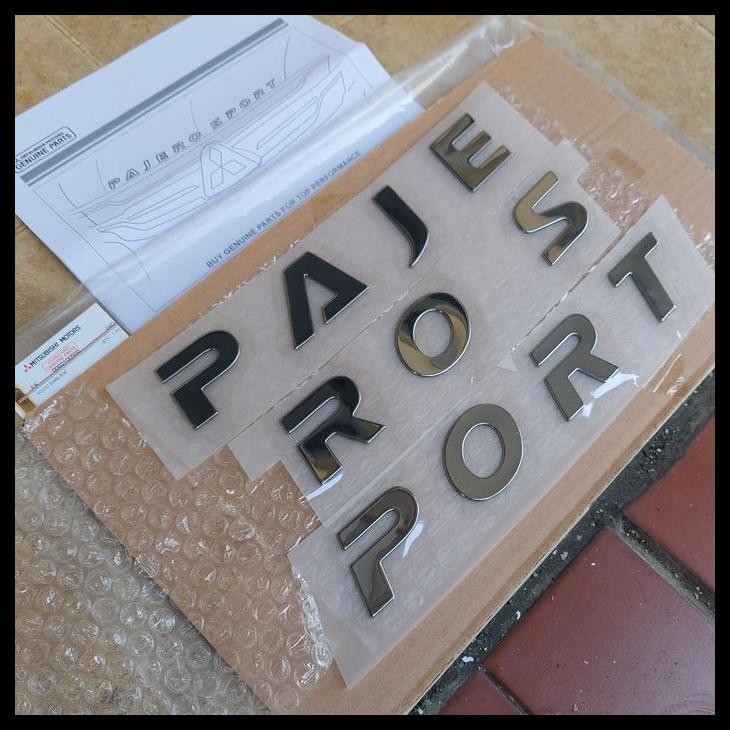 TERMURAH EMBLEM PAJERO SPORT ENGINE HOOD CAP MESIN MITSUBISHI NEW PAJERO 2021 