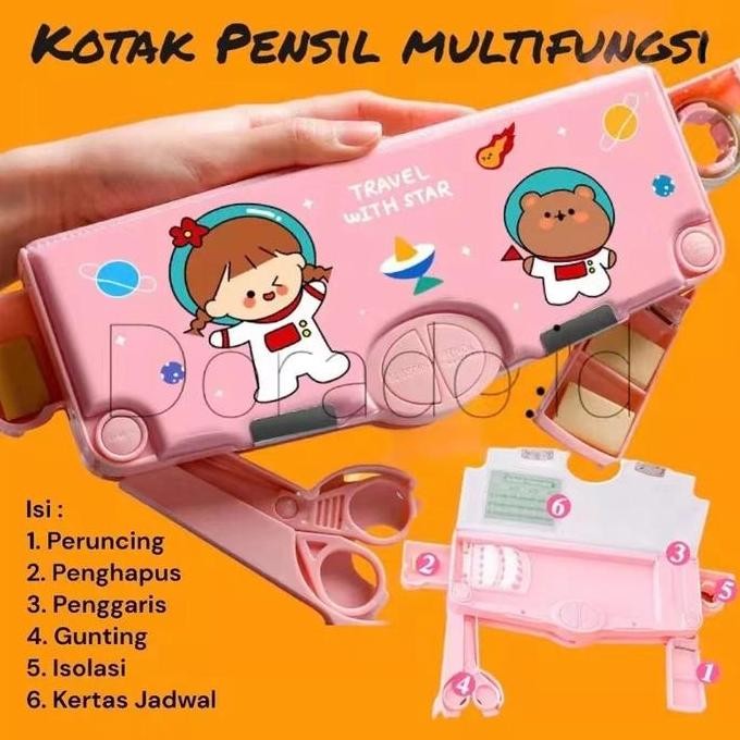 

Cod Kotak Pensil Multifungsi Lengkap Peruncing Gunting Isolasi Penghapus Penggaris Kotak Pensil Multifungsi Motif Unicorn / Dinosaurus / Astronot Untuk Anak Lengkap Peruncing Guntin Fashionmall828 New Stok