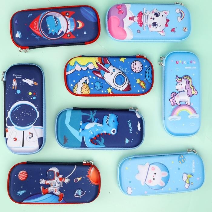 

EMS Kotak Pensil 3D Tempat Pensil 3D Anak Karakter Hardcase Waterproof