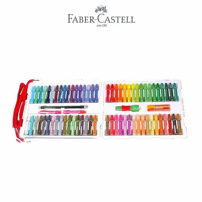

EMS Crayon hexagonal oil pastel 72 Faber-Castell (Plastic Bag)