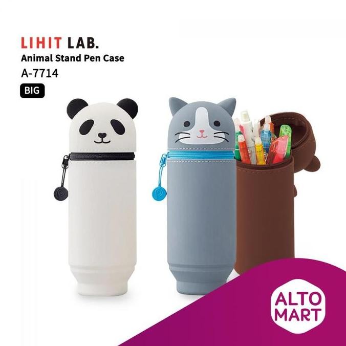 

Lihit Lab A-7714 Animal Punilabo Stand Pen Case Big Tempat Kotak Pensil Karakter New Stok
