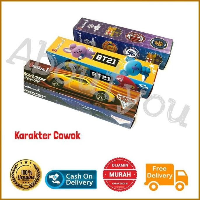 

12 Pack / 240 Batang Isi Ulang Refill Pen Gel Pulpen 20 Pcs Mix Random Karakter Model Unik Hitam Tinta Stationery New Stok