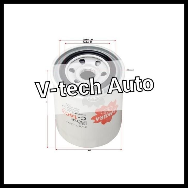 DISKON OIL FILTER OLI NISSAN AY100-SU002 C-1403 C1403 SAKURA