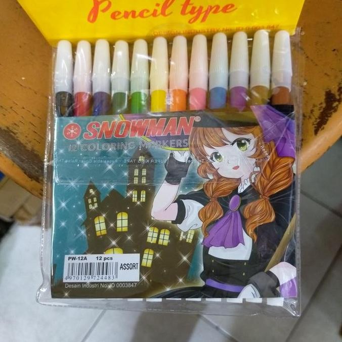

Spidol Snowman Kecil 12 Warna(Per12Set) New Stok